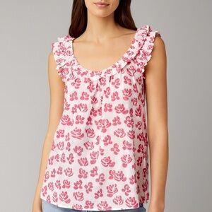 Ro’s Garden Ruffle blouse Small